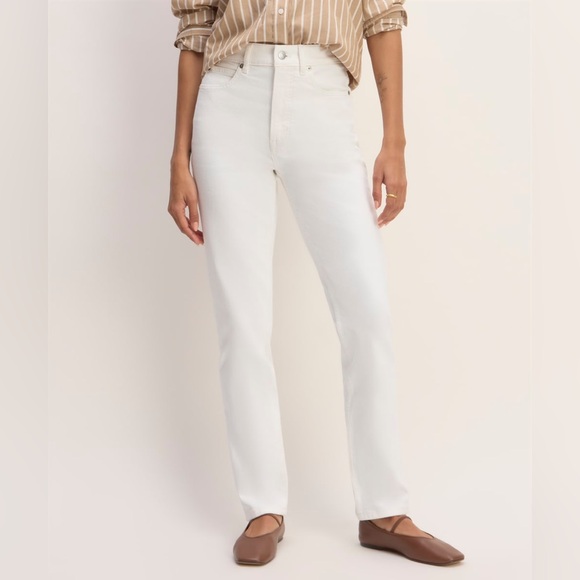 EVERLANE The Way-High Slim Jean in Bright White, 30 Short - Picture 1 of 12